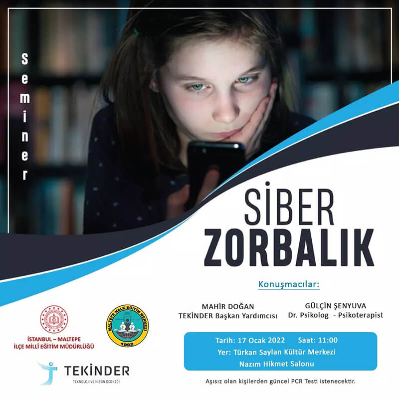 Maltepe İlçe Milli Eğitim Müdürlüğü Siber Zorbalık Semineri