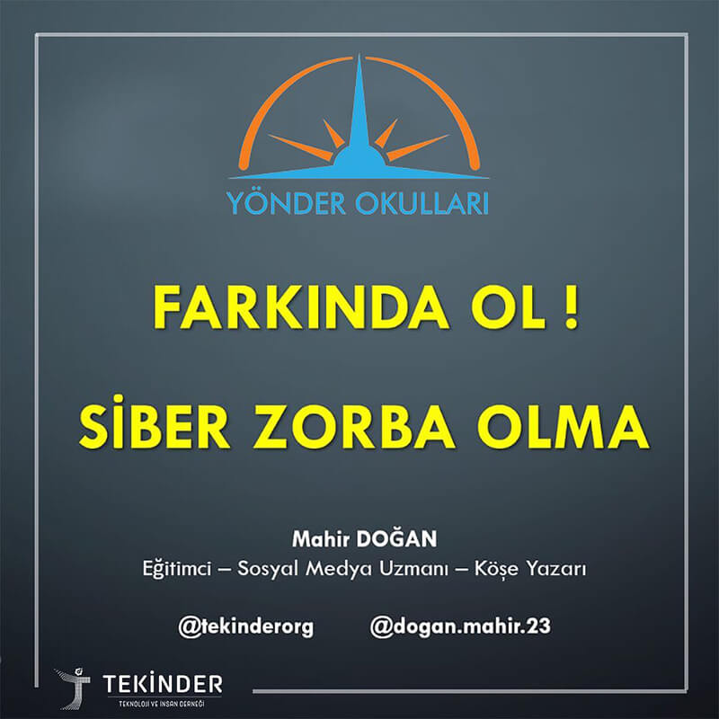 Yönder Okulları Siber Zorbalık Semineri